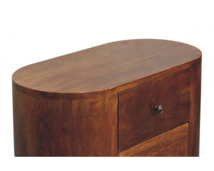 Artisan Round Mini Cabinet - Chestnut