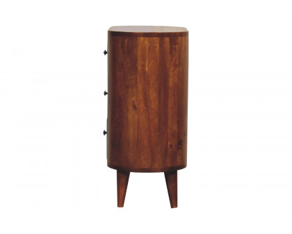 Artisan Round Mini Cabinet - Chestnut