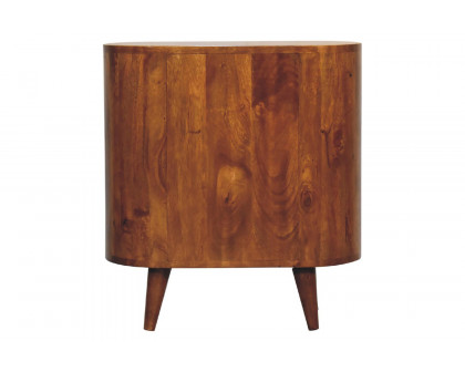 Artisan Round Mini Cabinet - Chestnut