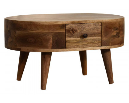 Artisan Rounded Mini Coffee Table - Oak-ish