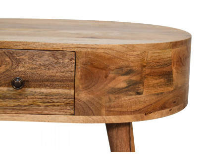 Artisan Rounded Mini Coffee Table - Oak-ish