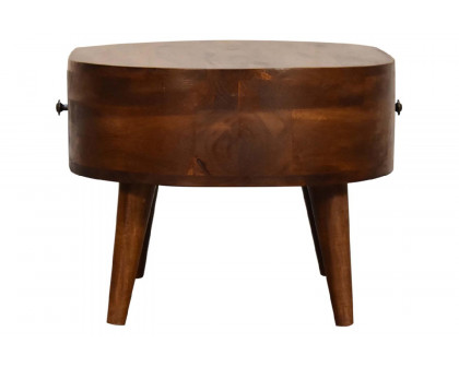 Artisan Rounded Mini Coffee Table - Chestnut