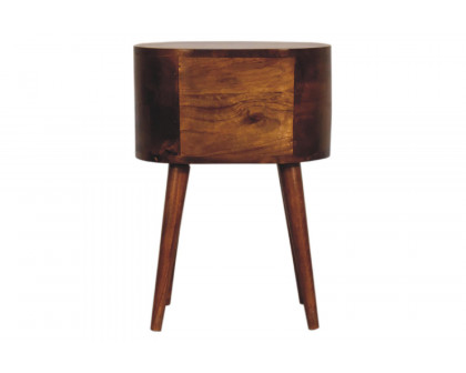 Artisan Rounded Bedside Mini Bedside - Chestnut