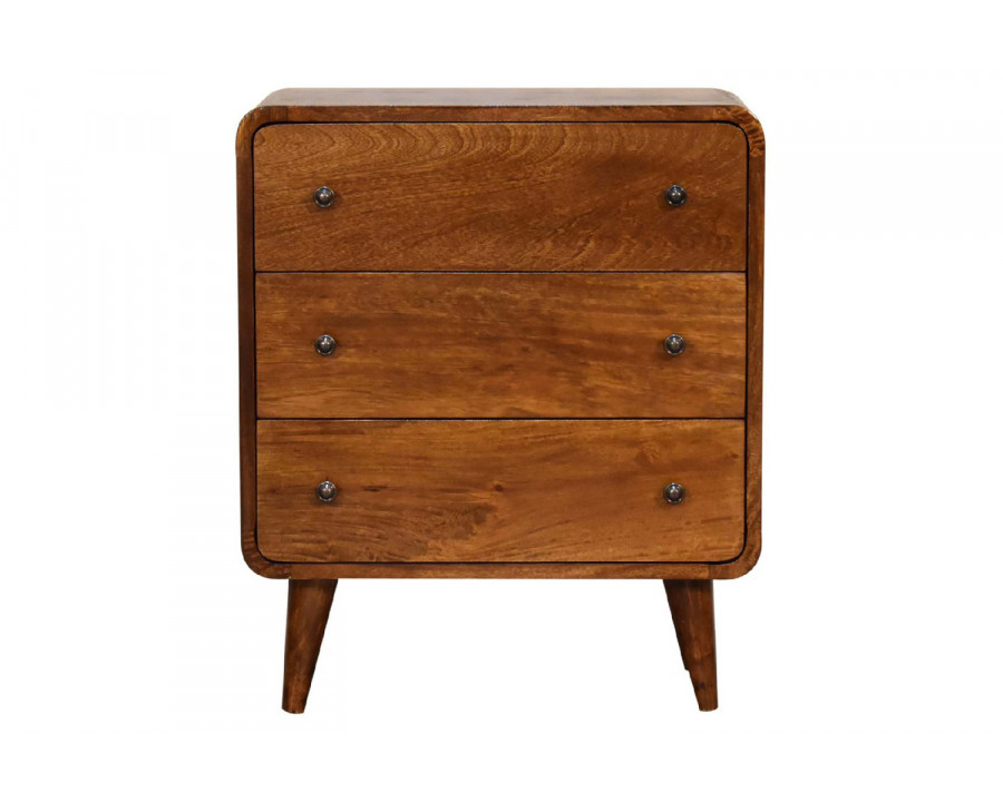 Artisan Curved Mini Chest - Chestnut