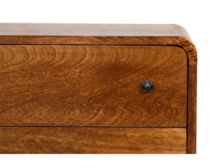 Artisan Curved Mini Chest - Chestnut