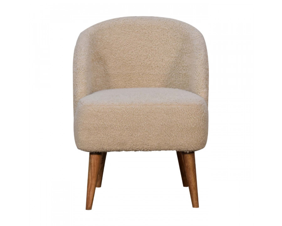 Artisan - Tub Chair in Cream, Boucle