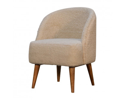 Artisan - Tub Chair in Cream, Boucle