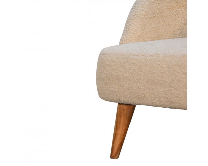 Artisan - Tub Chair in Cream, Boucle