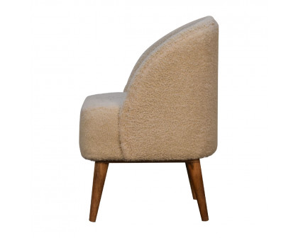 Artisan - Tub Chair in Cream, Boucle