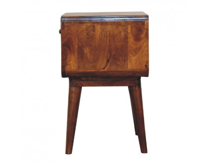 Artisan Curve Open Slot Nightstand - Chestnut