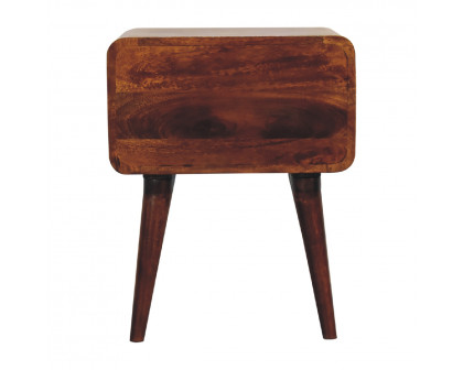 Artisan Curve Open Slot Nightstand - Chestnut