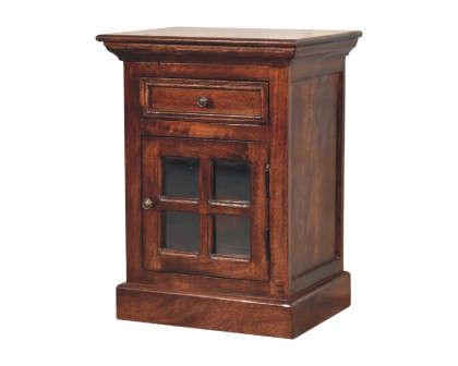 Artisan - Nightstand with Glazed Door in Cherry