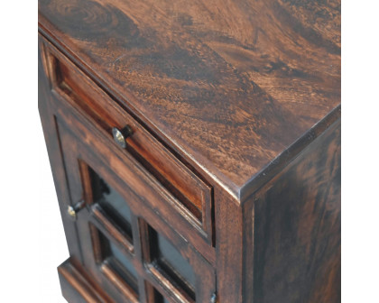 Artisan - Nightstand with Glazed Door in Cherry