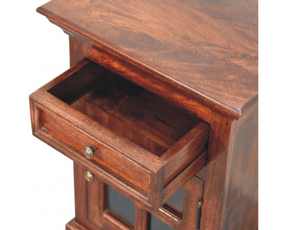 Artisan - Nightstand with Glazed Door in Cherry