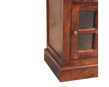 Artisan - Nightstand with Glazed Door in Cherry