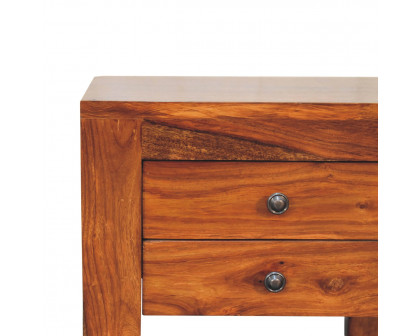 Artisan - U-Square Nightstand in Honey