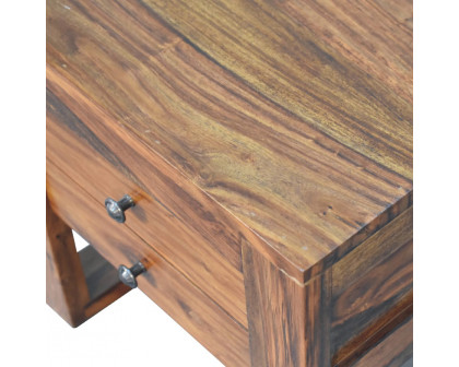 Artisan - U-Square Nightstand in Honey