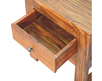 Artisan - U-Square Nightstand in Honey