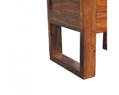 Artisan - U-Square Nightstand in Honey