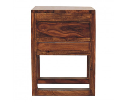 Artisan - U-Square Nightstand in Honey