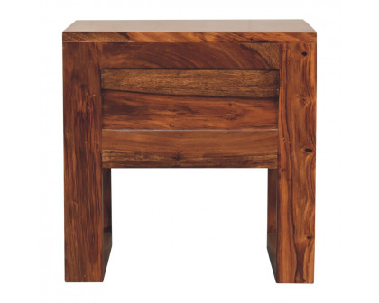 Artisan - U-Square Nightstand in Honey