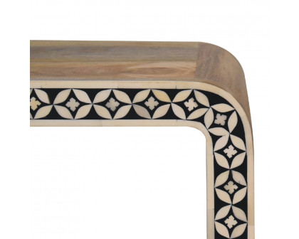 Artisan - Edessa Bone Inlay End Table in Oak-Ish