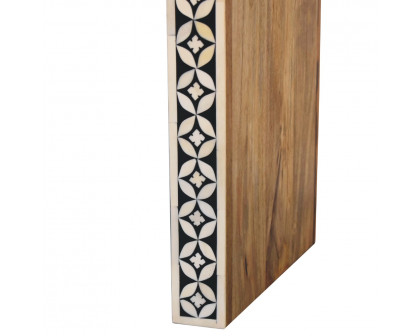 Artisan - Edessa Bone Inlay End Table in Oak-Ish