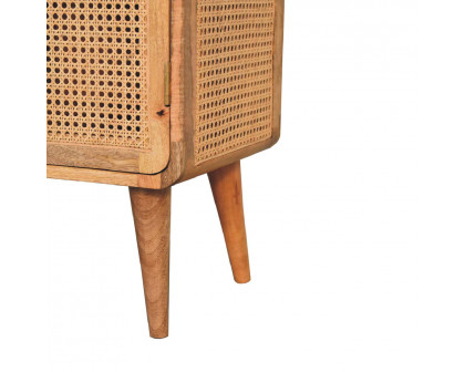 Artisan - Larrisa Storage Cabinet in Oak-Ish, Woven