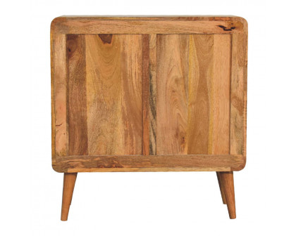 Artisan - Larrisa Storage Cabinet in Oak-Ish, Woven