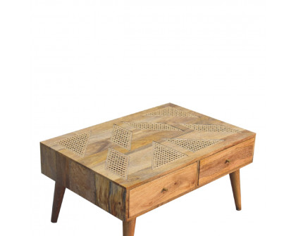 Artisan Aztec Coffee Table - Oak-Ish, Woven