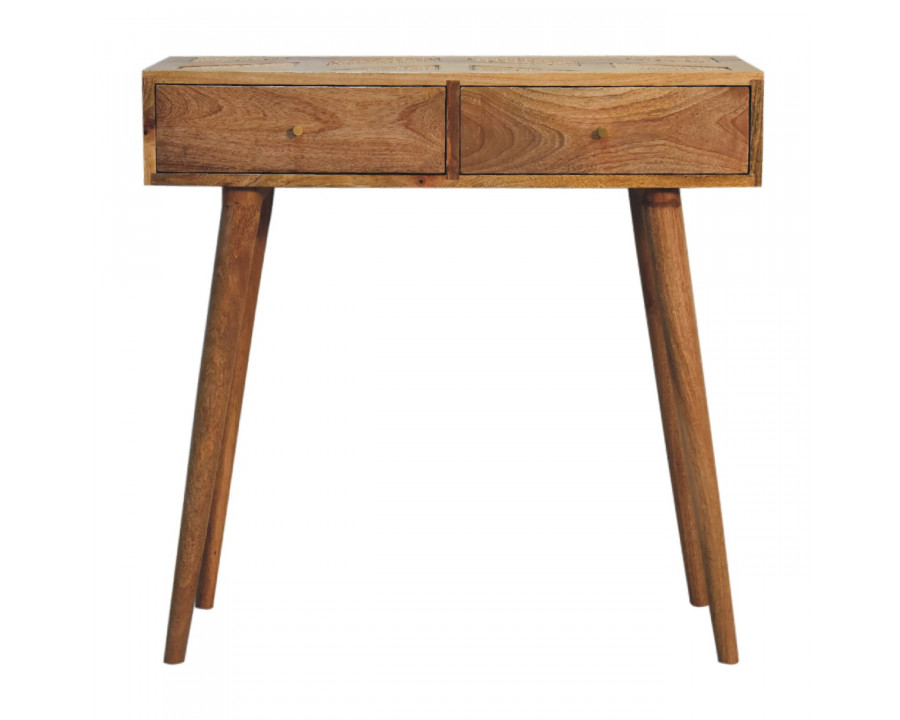 Artisan - Larissa Aztec Console Table in Oak-Ish