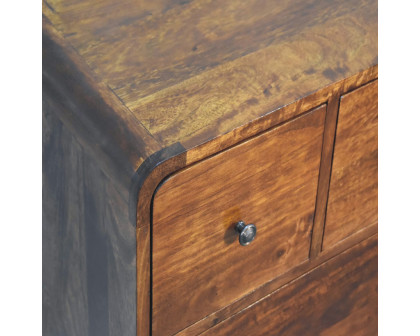 Artisan 3 Over 2 Curved Chest - Chestnut