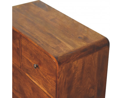 Artisan - 2 Over 2 Curved Chest in Chestnut