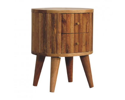 Artisan - Stripe Nightstand in Oak-Ish