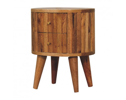 Artisan - Stripe Nightstand in Oak-Ish