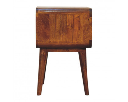 Artisan - Eden Curved Nightstand in Chestnut