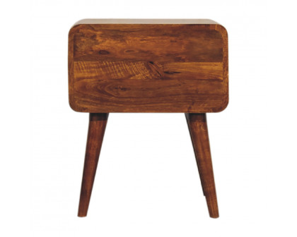 Artisan - Eden Curved Nightstand in Chestnut