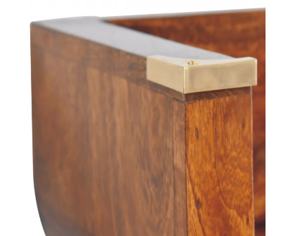 Artisan - Indira Floating Nightstand in Chestnut