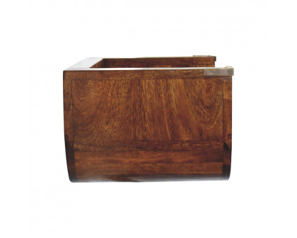 Artisan - Indira Floating Nightstand in Chestnut