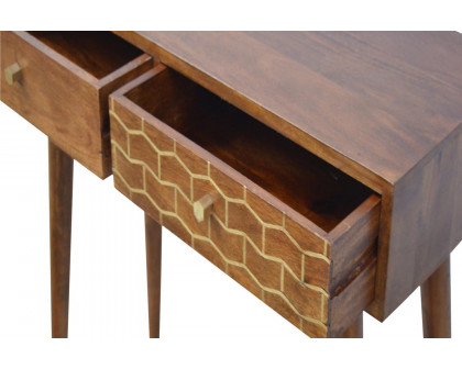 Artisan - Gold Art Pattern Console Table