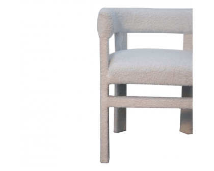 Artisan™ Occasional Chair - White, Boucle