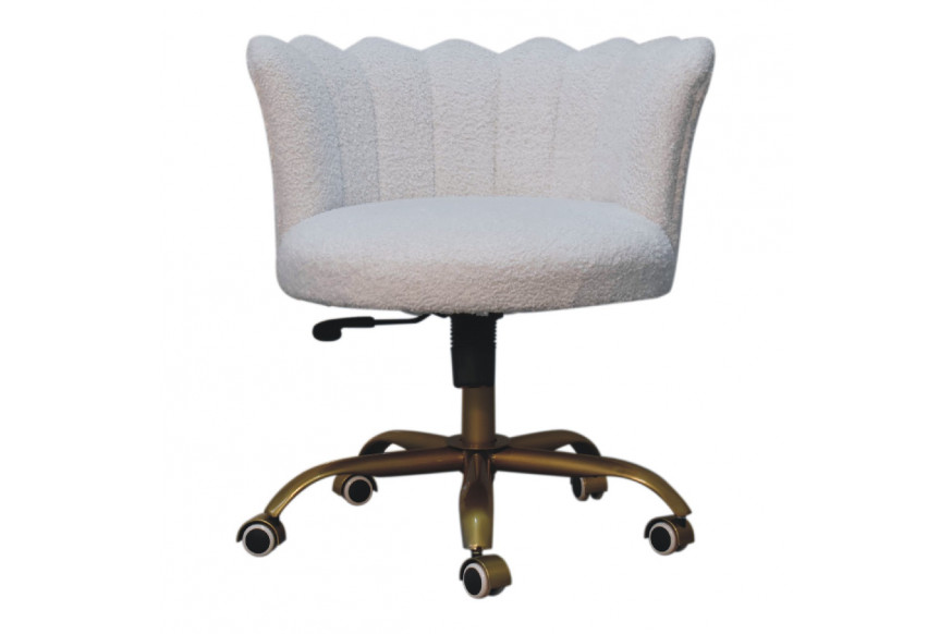 Artisan™ Swivel Chair - White, Boucle