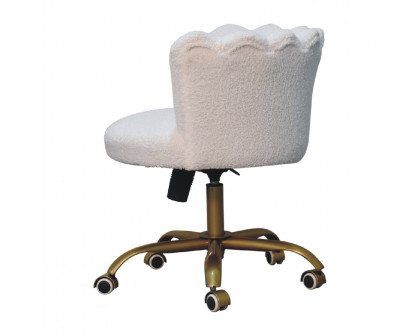 Artisan™ Swivel Chair - White, Boucle