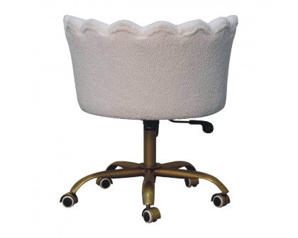 Artisan™ Swivel Chair - White, Boucle