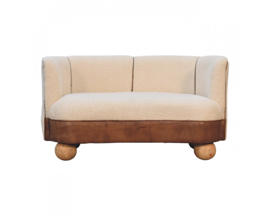 Artisan - Buffalo Sofa in Cream, Boucle