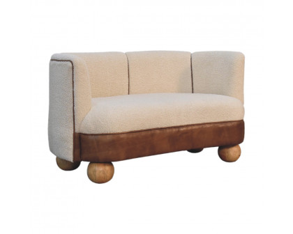 Artisan - Buffalo Sofa in Cream, Boucle