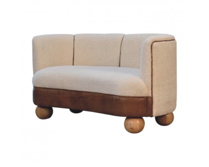 Artisan - Buffalo Sofa in Cream, Boucle