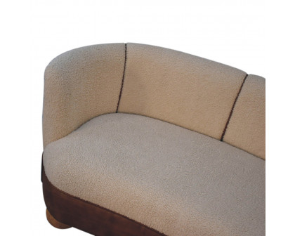 Artisan - Buffalo Sofa in Cream, Boucle