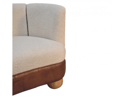 Artisan - Buffalo Sofa in Cream, Boucle