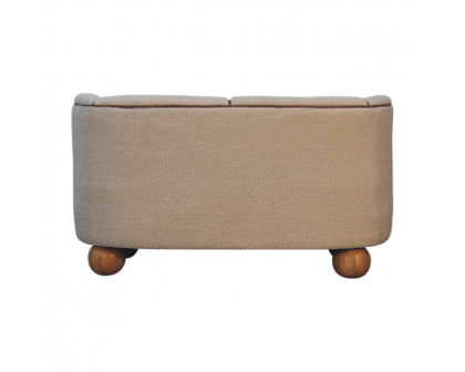 Artisan - Buffalo Sofa in Cream, Boucle